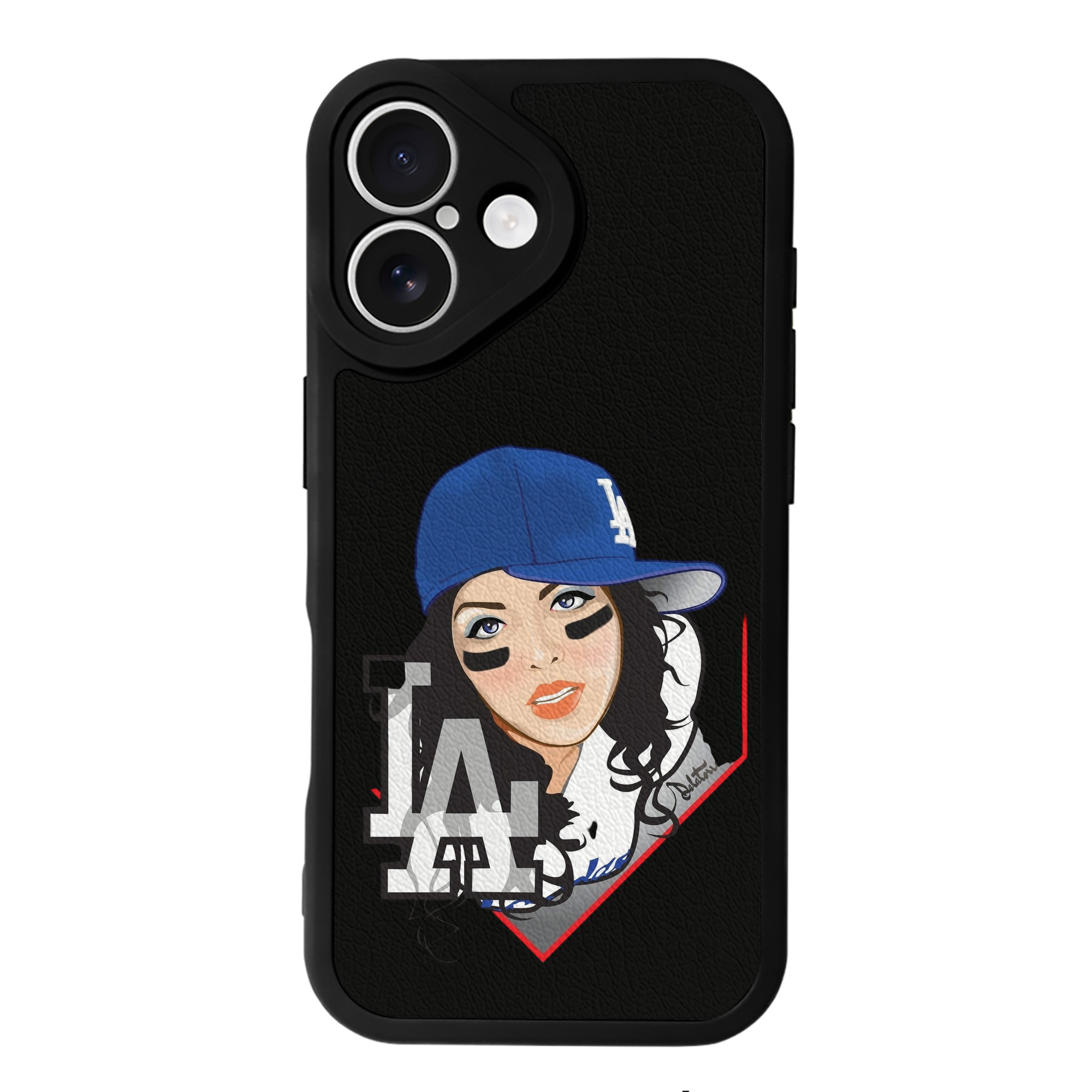  IPhone 16 Silicone Leather Case – UV Print, Lambskin Texture – Perfect Fit, Wireless Charging Compatible, Scratch Resistant, Precise Cutouts – Stylish Protection For IPhone 16